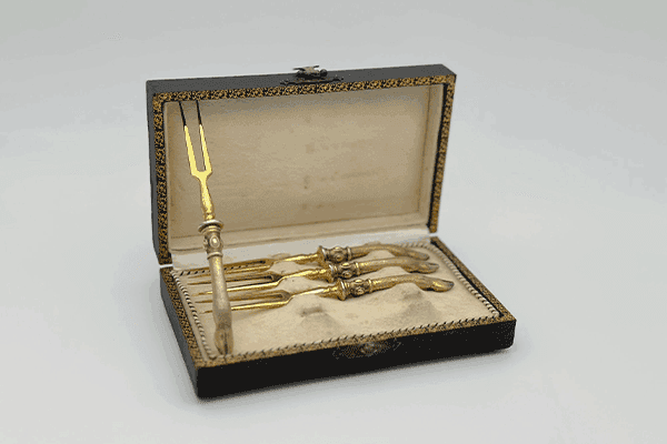 tuile-coffret-4-fourchettes-argent prières fêtes juives